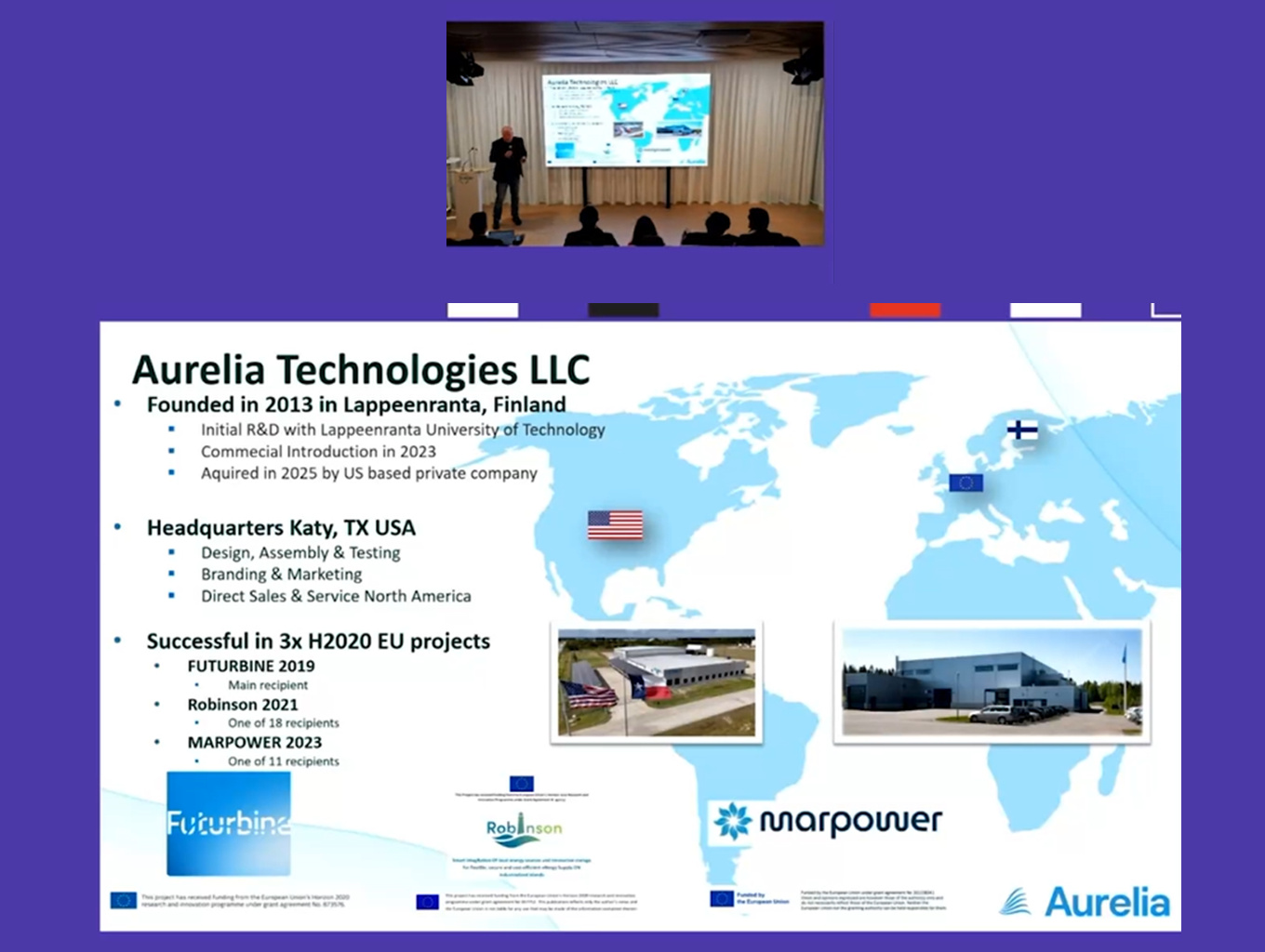 Aurelia Technologies presents MARPOWER at EIC industrial decarbonisation event in Madrid